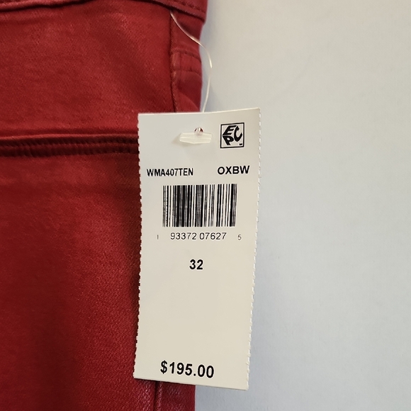 (0334) Hudson Jeans Women's Super Skinny Red - Picture 2 of 10